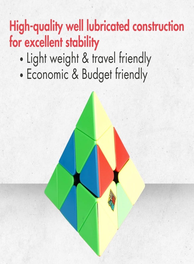 aCADZO Pyraminx Cube Puzzle Toy Stickerless Soft Durable Educational Learning Puzzle Toy for Kids and Adults - Image 4